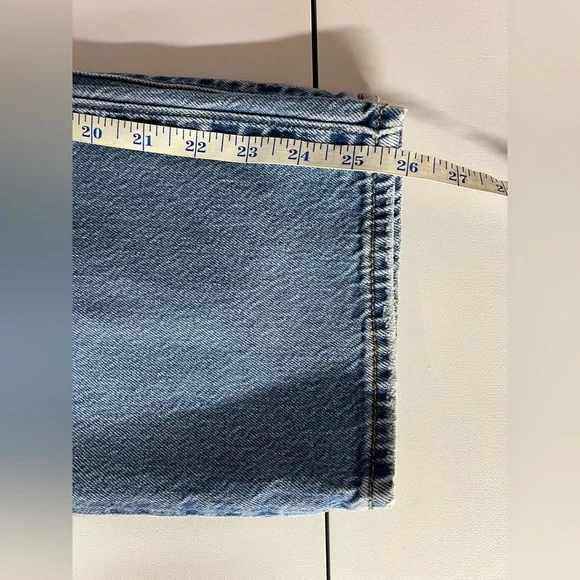Levis Premium Denim Ribcage Straight  Button Fly Jeans Womens W26 - Picture 5 of 7